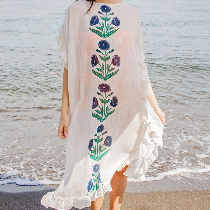 Pink Chicken Womens Kim Coverup - Navy Dandelion