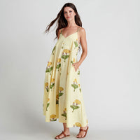 Pink Chicken Womens Sterralda Dress - Yellow Marigold