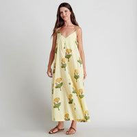 Pink Chicken Womens Sterralda Dress - Yellow Marigold