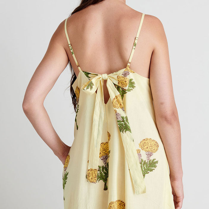Pink Chicken Womens Sterralda Dress - Yellow Marigold