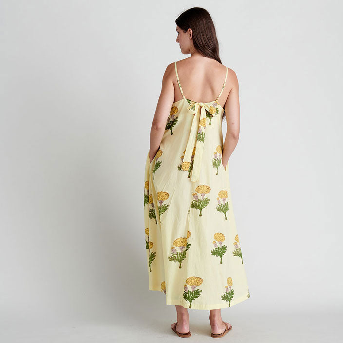 Pink Chicken Womens Sterralda Dress - Yellow Marigold