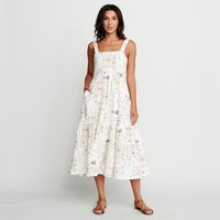 Pink Chicken Vintage Postcards Sierra Dress