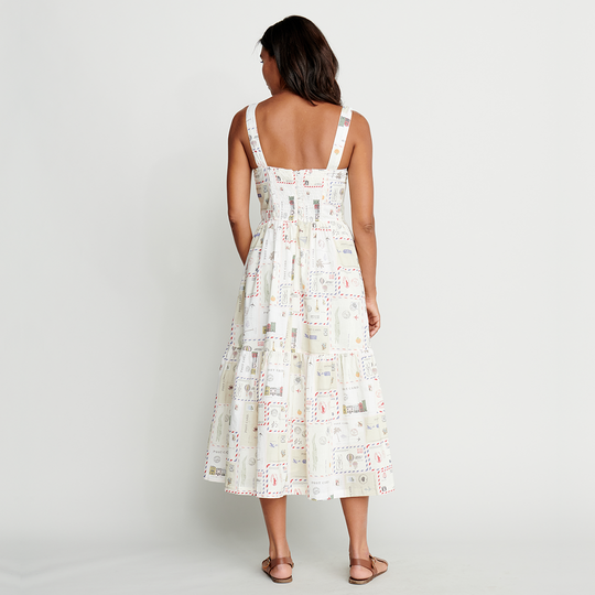 Pink Chicken Vintage Postcards Sierra Dress