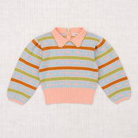 Misha and Puff Word Stripe Joanne Sweater - Burnt Orange