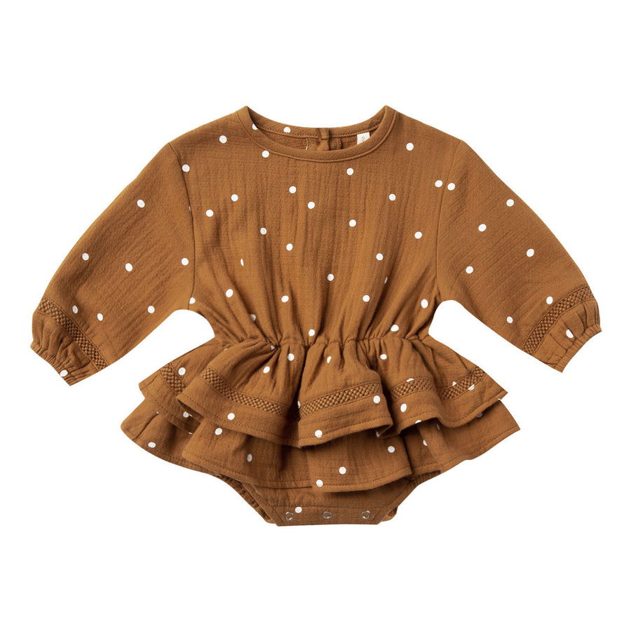 Quincy Mae ROSie Romper - Walnut
