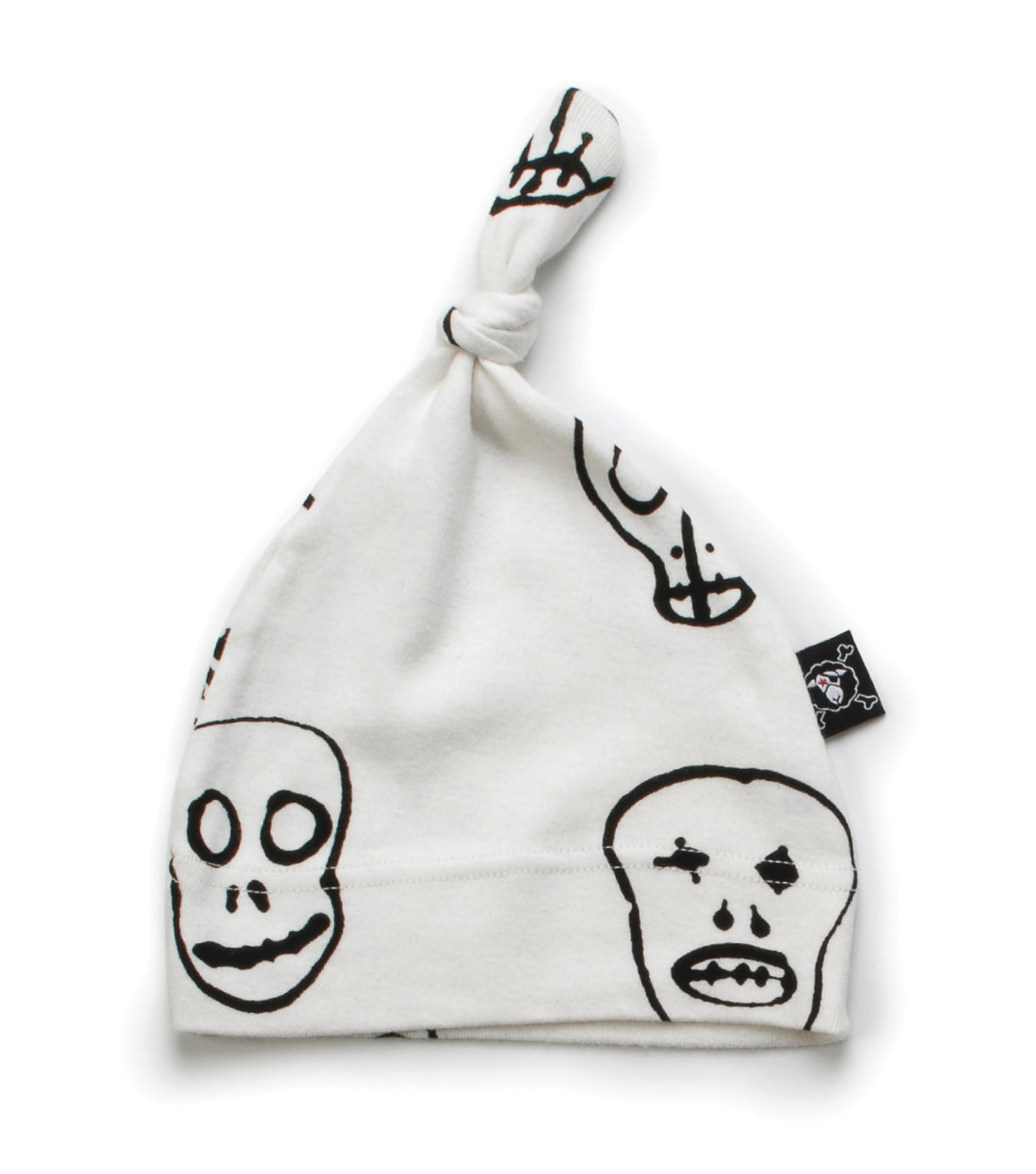 NUNUNU White Skull Mask Hat