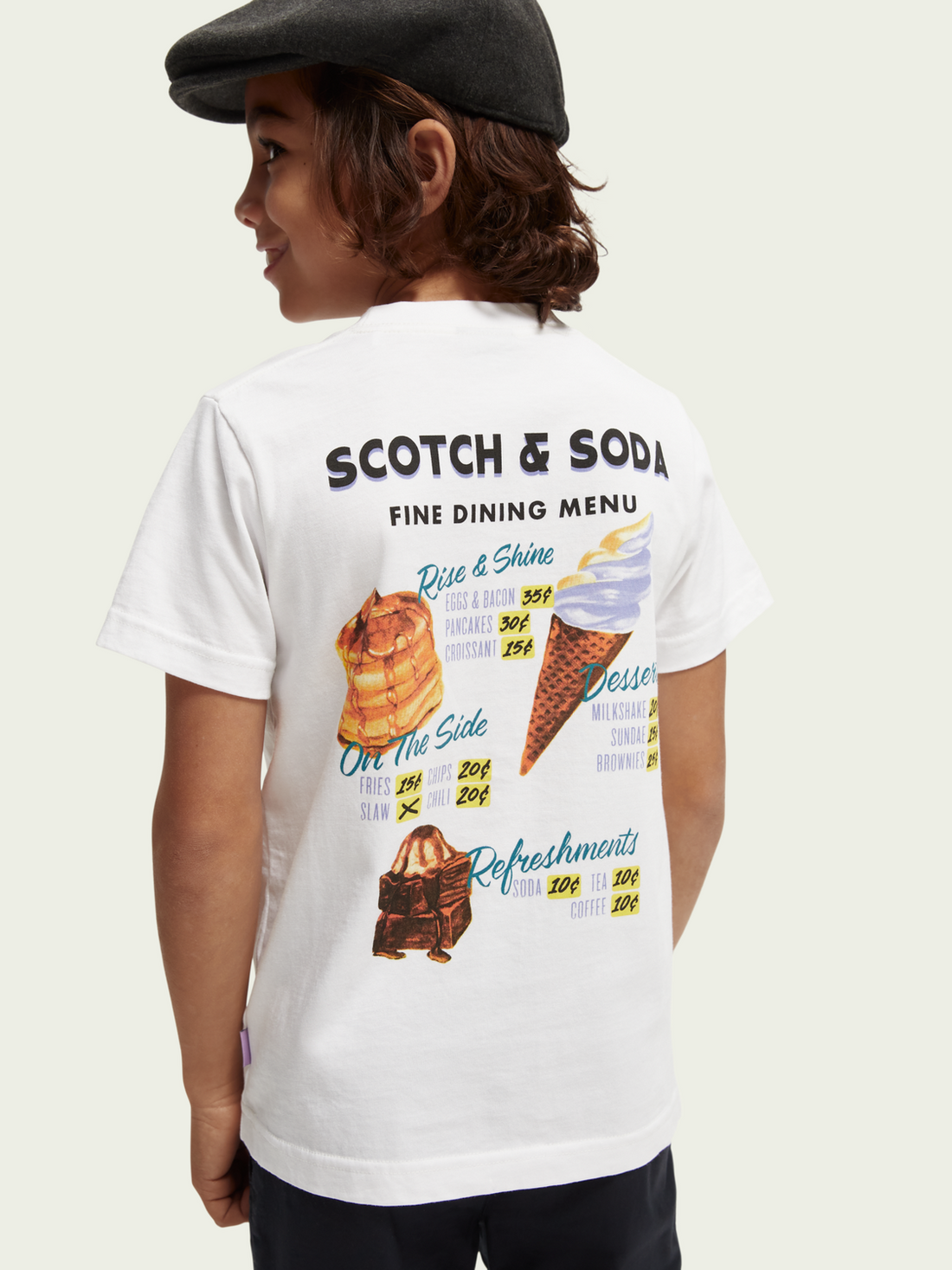 Scotch Shrunk Denim White Pancake T-Shirt