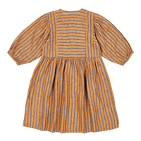 Caramel Mustard Stripe Yarrow Dress