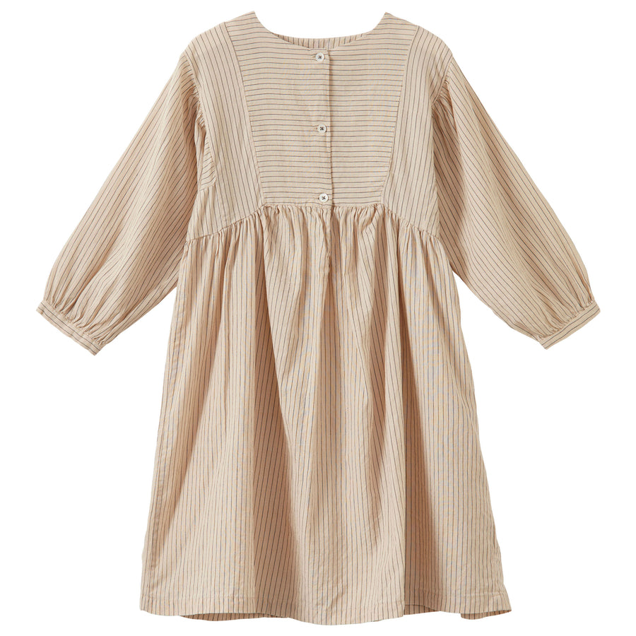 Caramel Pin Stripe Yarrow Dress