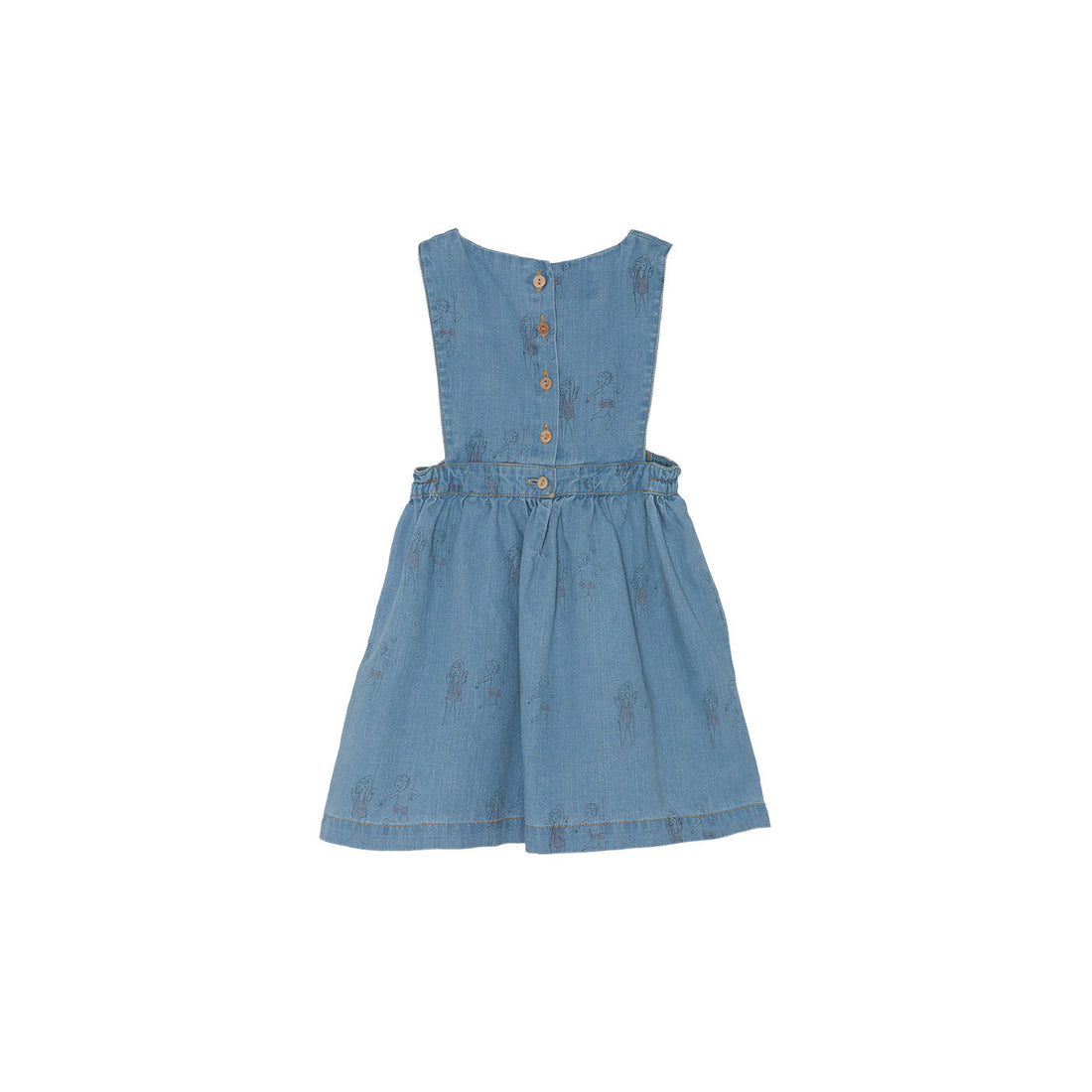 Yellow Pelota dresses Yellow Pelota Stone Washed Denim Dress