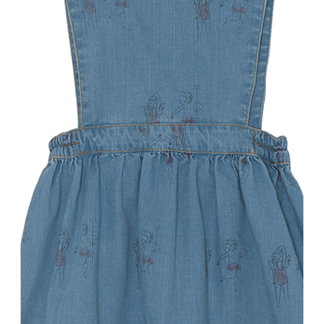Yellow Pelota dresses Yellow Pelota Stone Washed Denim Dress
