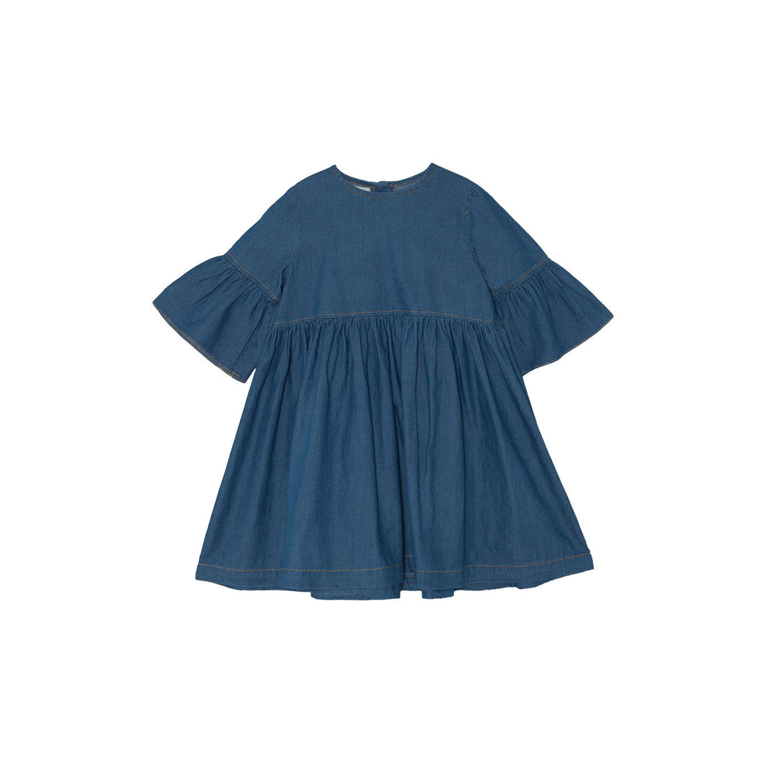 Yellow Pelota dresses Yellow Pelota Washed Denim Flow Dress