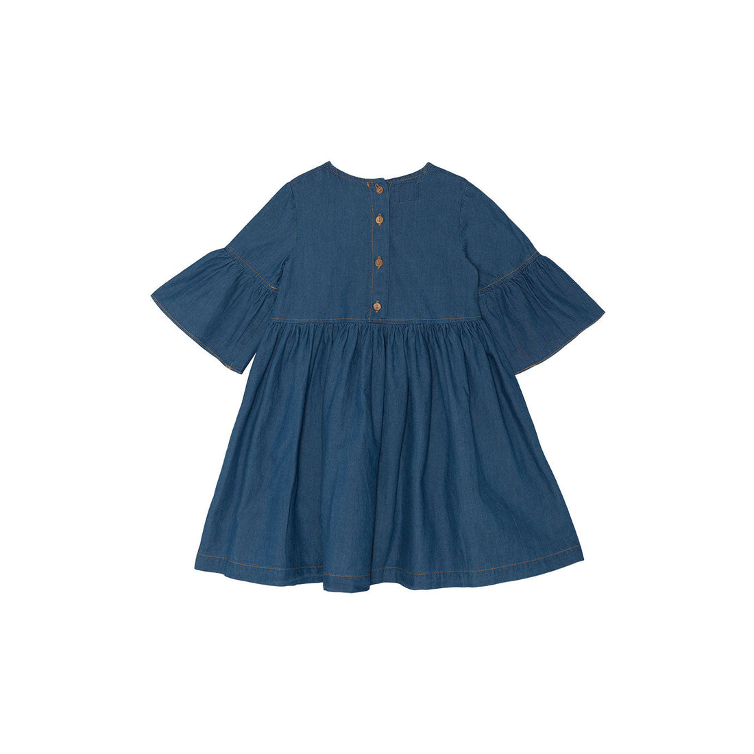 Yellow Pelota dresses Yellow Pelota Washed Denim Flow Dress
