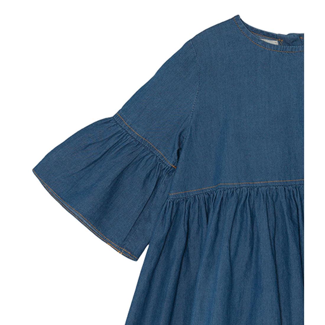 Yellow Pelota dresses Yellow Pelota Washed Denim Flow Dress