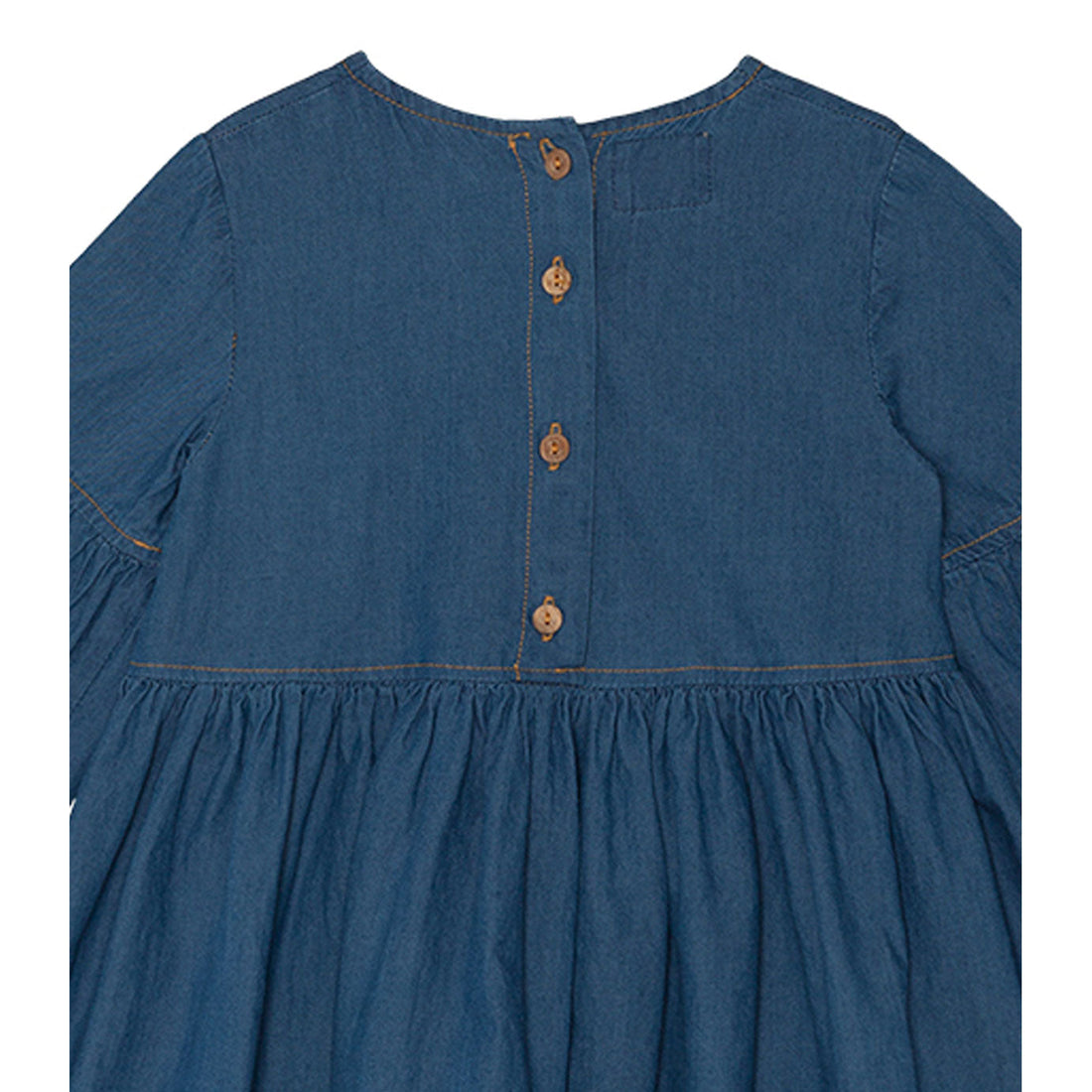 Yellow Pelota dresses Yellow Pelota Washed Denim Flow Dress
