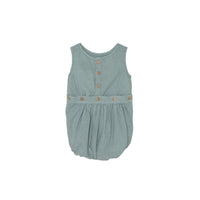Yellow Pelota Rompers and Bodysuits Yellow Pelota Blue Sky Bow Romper