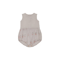 Yellow Pelota Rompers and Bodysuits Yellow Pelota Grey Sand Printed Playsuit