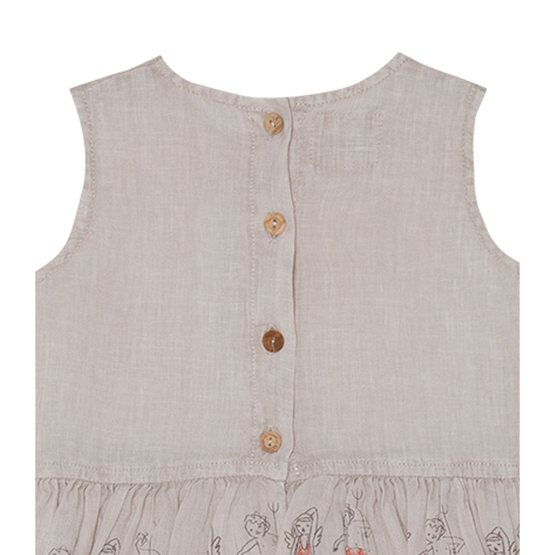 Yellow Pelota Rompers and Bodysuits Yellow Pelota Grey Sand Printed Playsuit