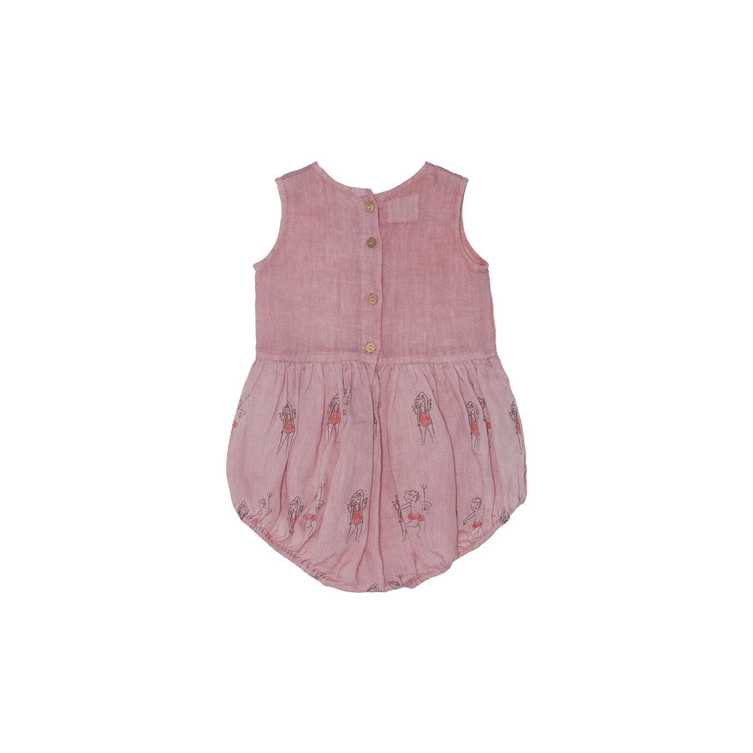 Yellow Pelota Rompers and Bodysuits Yellow Pelota Strawberry Printed Playsuit