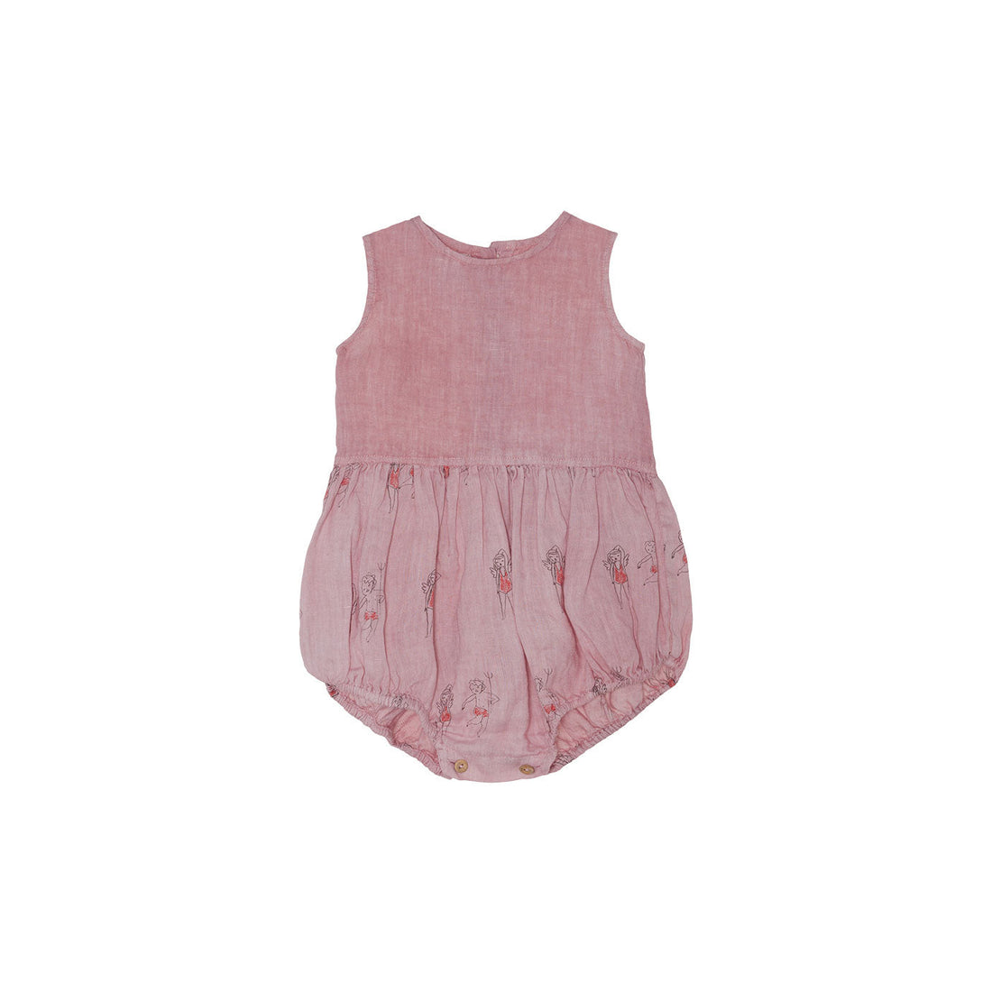 Yellow Pelota Rompers and Bodysuits Yellow Pelota Strawberry Printed Playsuit