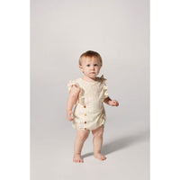 Yellow Pelota rompers Yellow Pelota Norma Yellow Stripe Romper