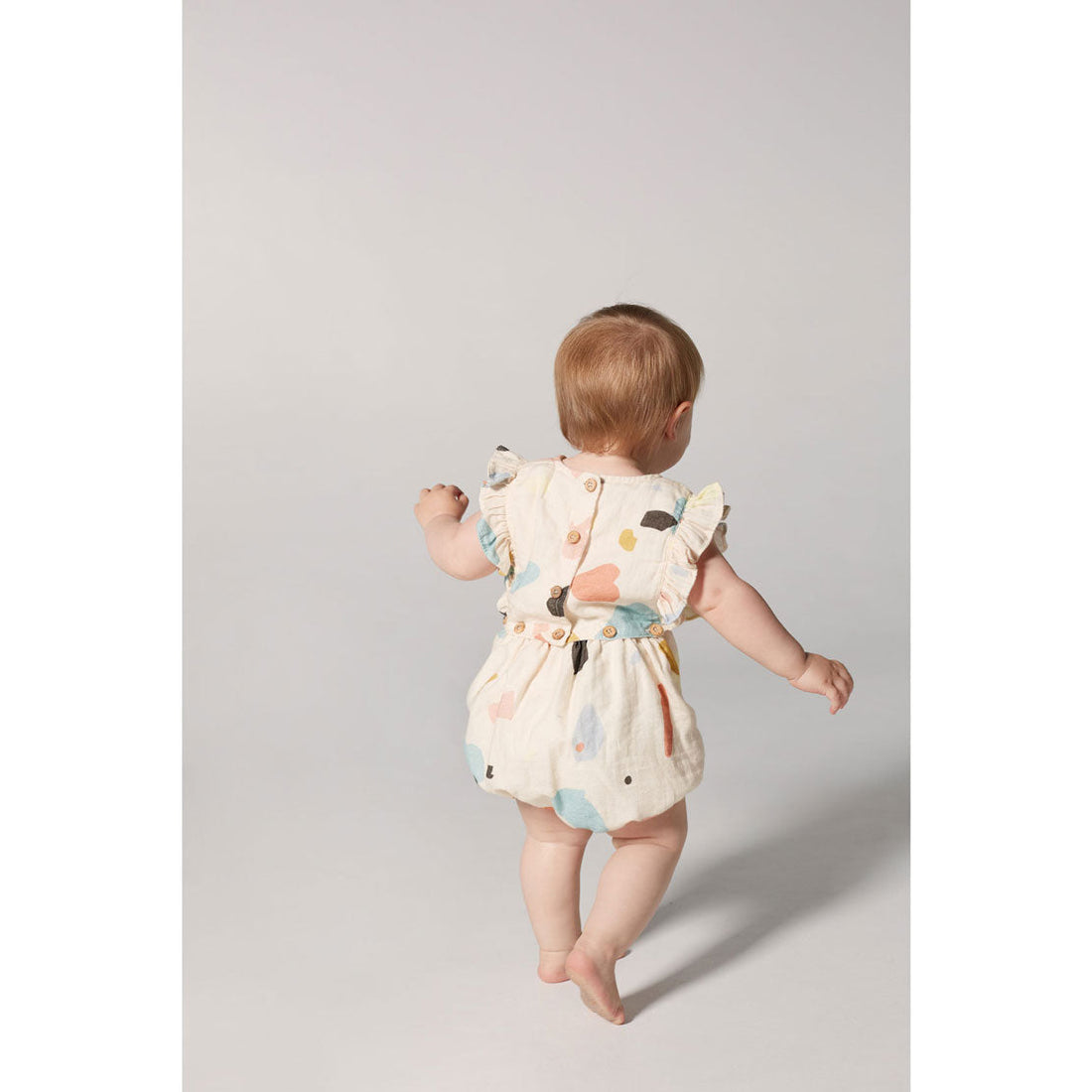 Yellow Pelota rompers Yellow Pelota Terrazo Norma Romper