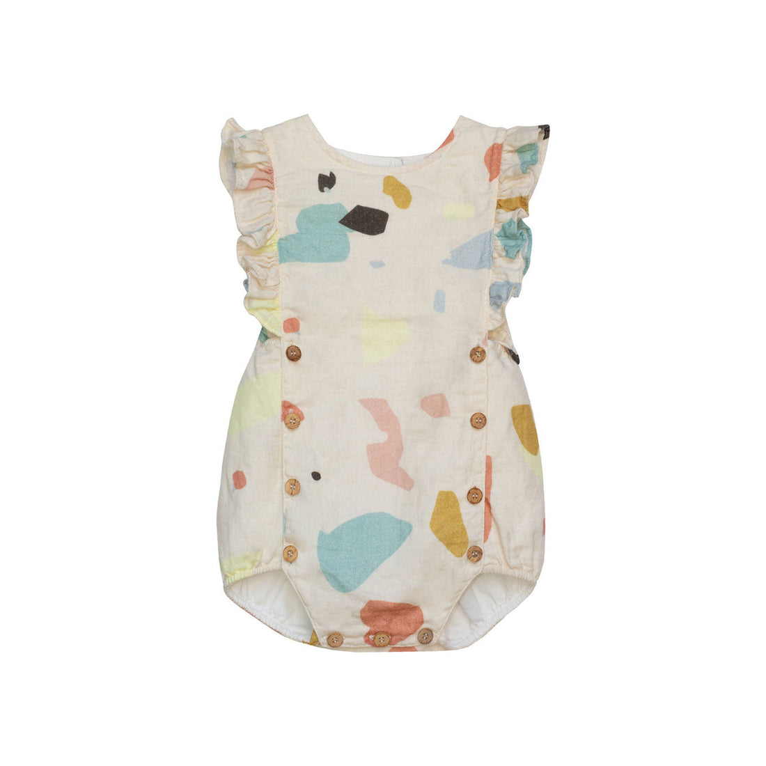 Yellow Pelota rompers Yellow Pelota Terrazo Norma Romper