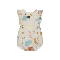 Yellow Pelota rompers Yellow Pelota Terrazo Norma Romper