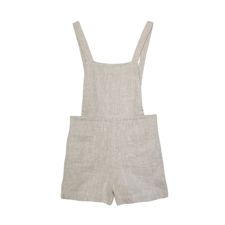 Yellow Pelota Shorts Yellow Pelota Natural Linen Lionel Playsuit