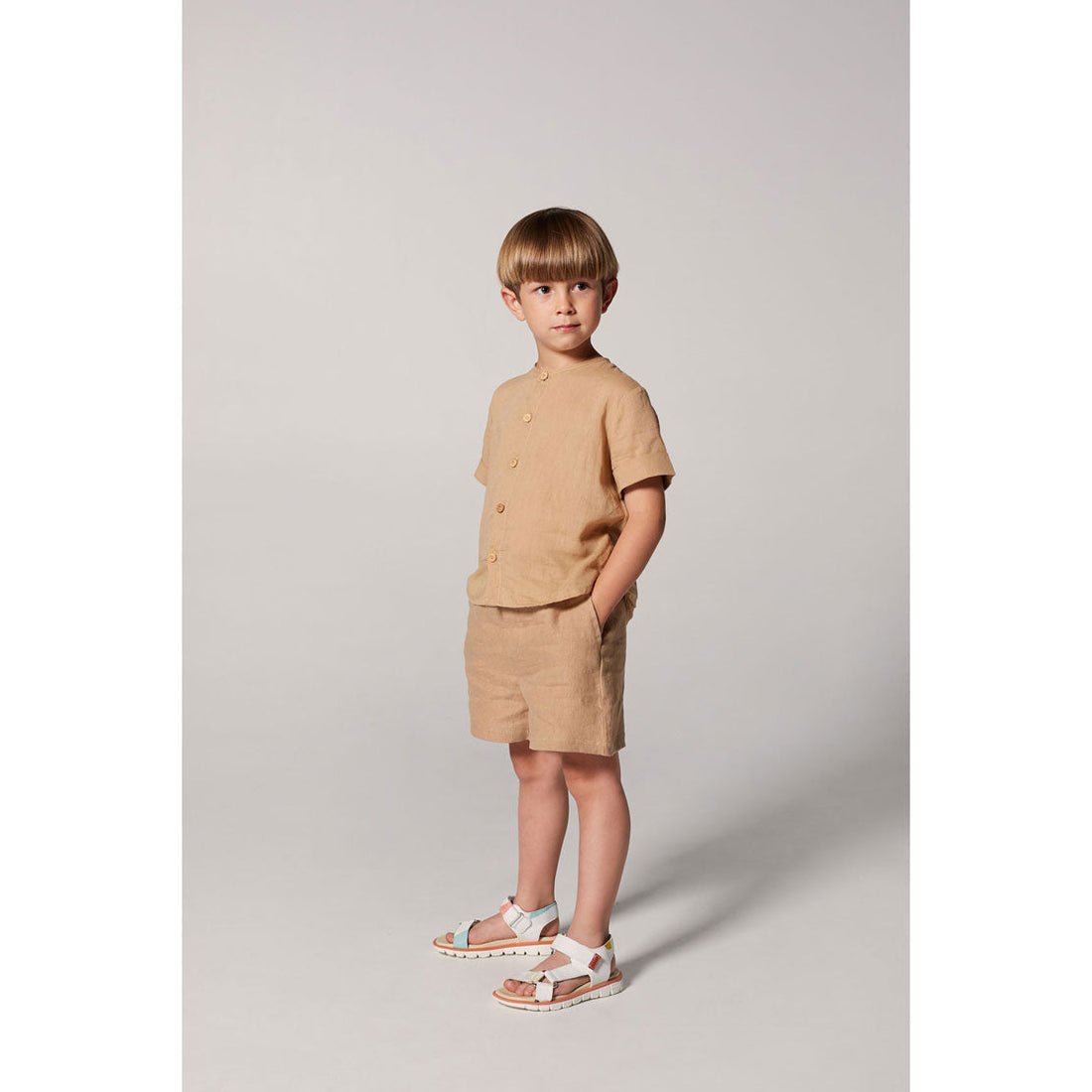 Yellow Pelota Shorts Yellow Pelota Toast Tom Linen Shorts