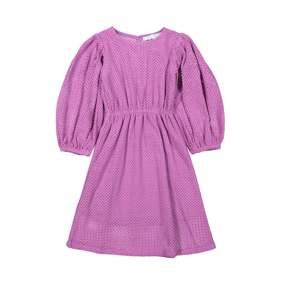 You and Me dresses You and Me Mauve Eyelet Puff Sleeve Dress
