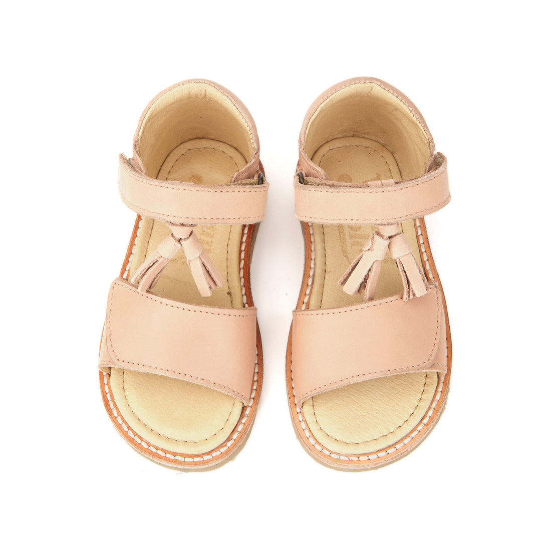 Young Soles shoes Young Soles Nude Pink Flo Sandals