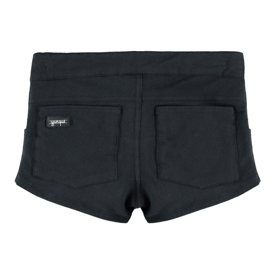 Yporque bottoms Yporque Black Mini Jean Shorts