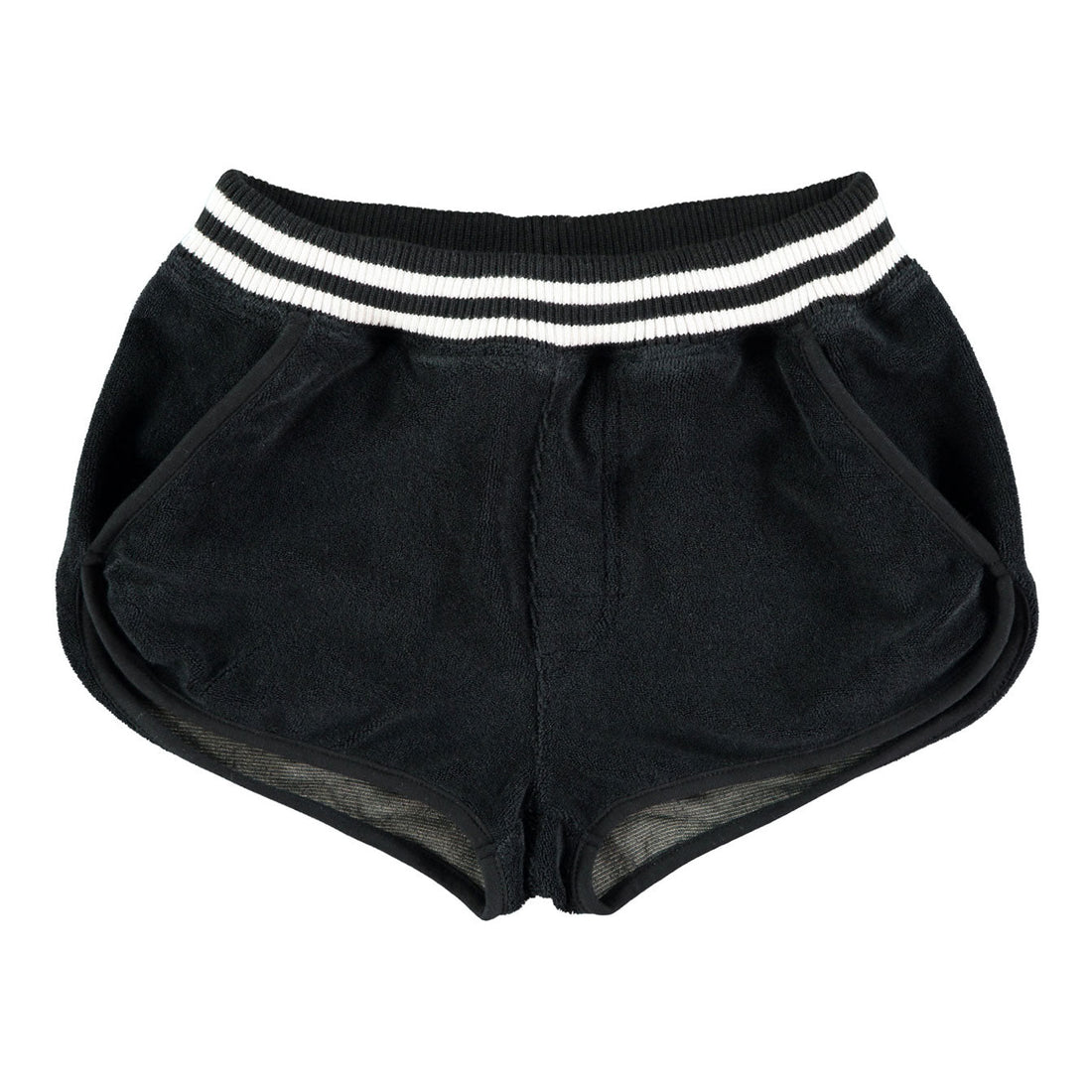 Yporque bottoms Yporque Black Terry Shorts