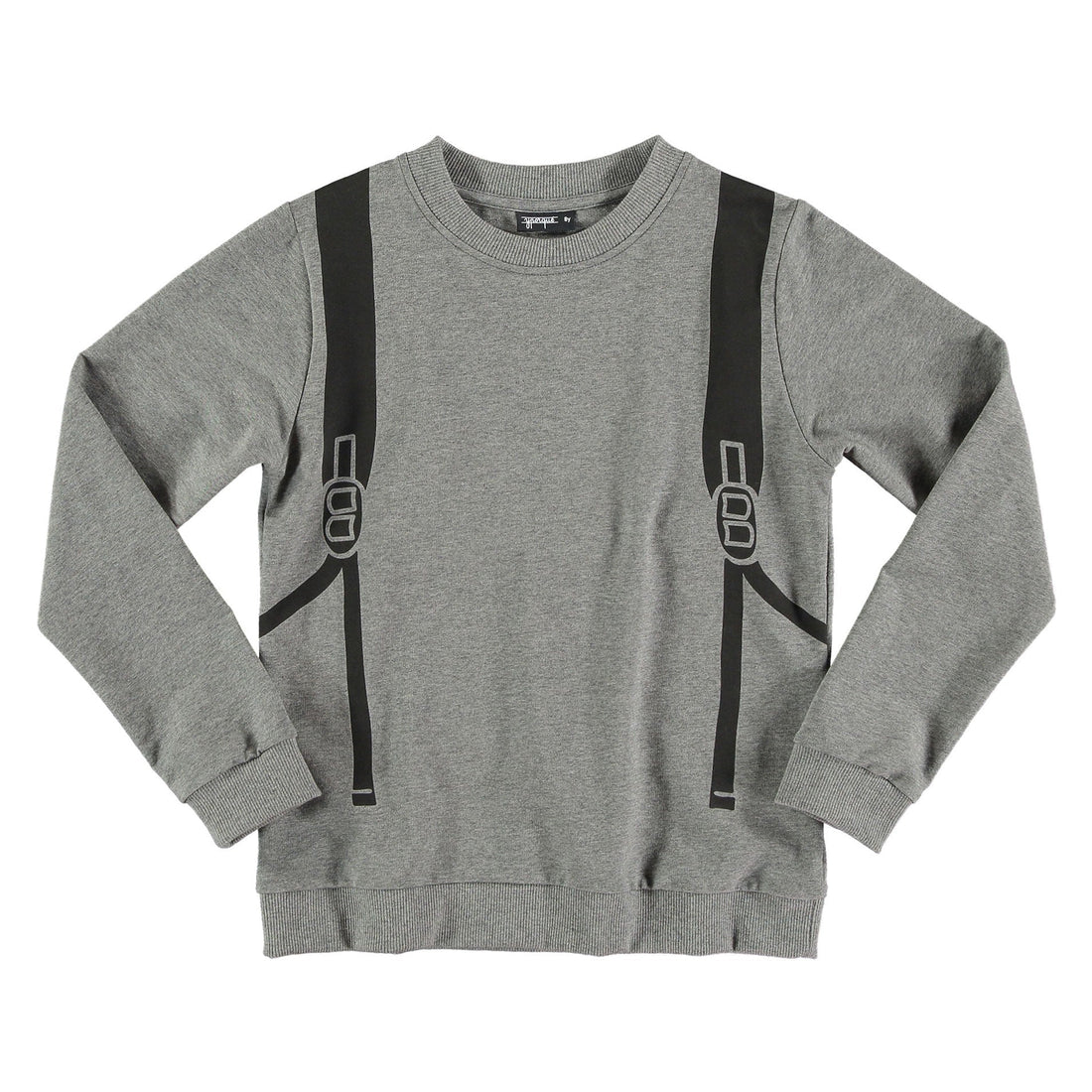 Yporque sweatshirts Yporque Melange Backpack Zipper Sweatshirt