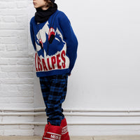 Yporque Electric Blue Les Alpes Tricot Sweater