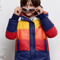 Yporque Multicolor Sunset Puffa Jacket