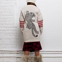 Yporque Cream Zig Zag Tricot Long