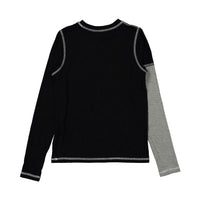 zero + us skirts zero + us Black/Grey Seamed Tee