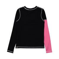 zero + us skirts zero + us Black/Pink Seamed Tee