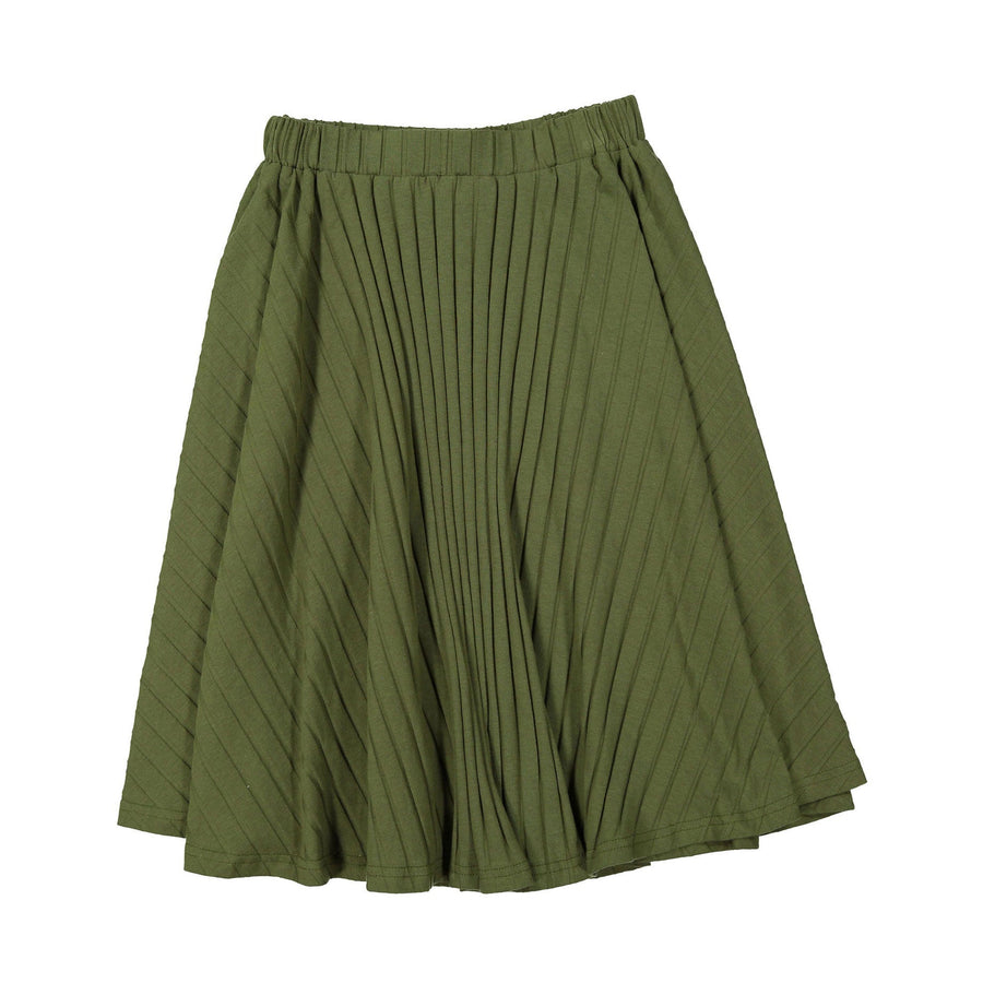 zero + us skirts zero + us Green Ribbed Flair Skirt