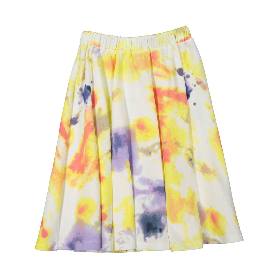 zero + us skirts zero + us Yellow/Lilac Tie Dye Sweat Skirt