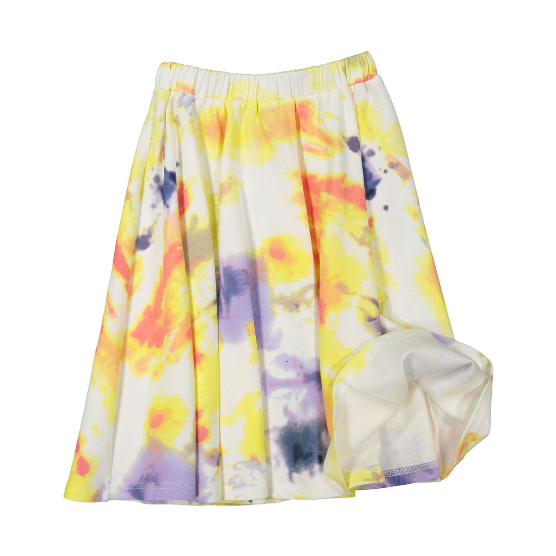 zero + us skirts zero + us Yellow/Lilac Tie Dye Sweat Skirt