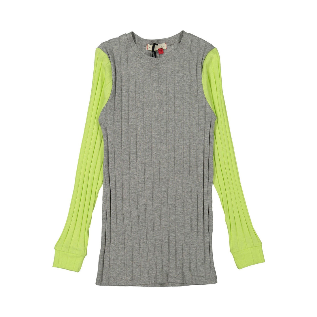 zero + us tees zero + us Grey Ribbed Tee