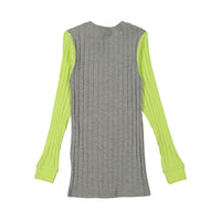 zero + us tees zero + us Grey Ribbed Tee