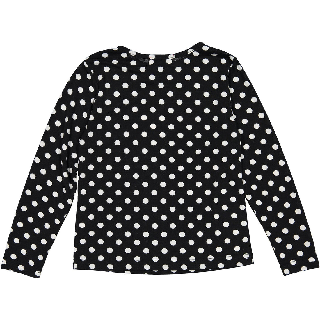 zero + us tops and tees zero + us Black Dot Heart Logo Tee