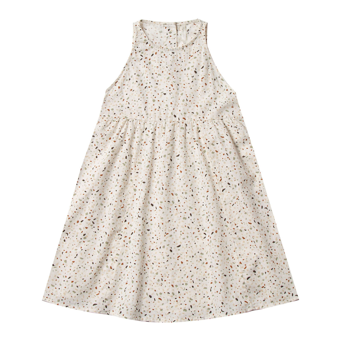 Rylee and Cru Ivory Terrazzo Zoe Maxi Dress